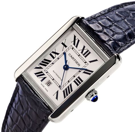 large men's cartier tank watch